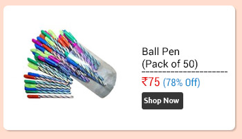 Blue Ball Pen (Use & Throw) Pack of 50 Pens  