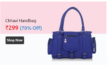 Chhavi Women's Casual Blue Color Handbag With 2 Compartment                      