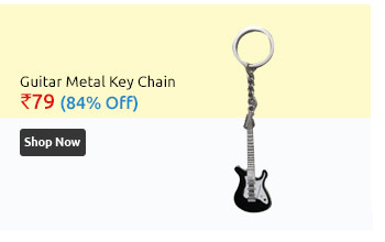 Guitar Metal Key Chain 