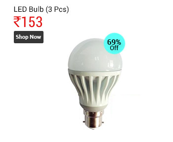 LED Bulb 5 Watt White (Set of 3 pcs)  