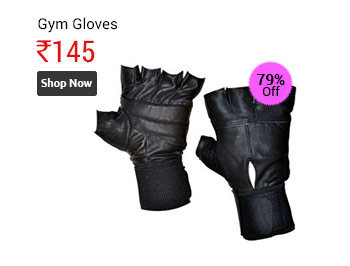 Gym Gloves - Black (High Quality)  