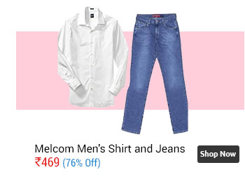 Melcom Automation Combo of Men's Full Sleeves Casual Shirt and Jeans  