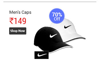 Men's Stylish Black and White Color Stylish Caps  