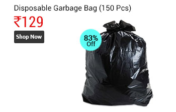 150pcs Disposable Garbage / Dust Bin Bag 19x21 - Black  