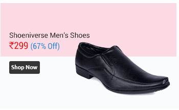 Shoeniverse Mens Black Formal Slip On Shoes for Office Purpose  