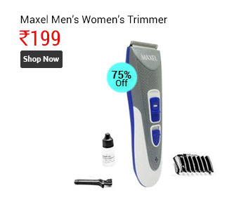 Maxel Rechargeable Ak-8008 Trimmer For Men Women(Grey)  