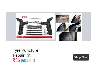 Car Bike Tubeless Tyre Puncture Repair Kit with 5 Rubber Strips  