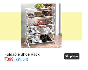 Foldable Stainless Steel Shoe Rack 5 Tier (16 Pair)  