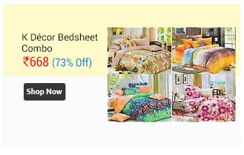 k decor set of 4 double bedsheets with 8 pillow covers(BS-004)  
