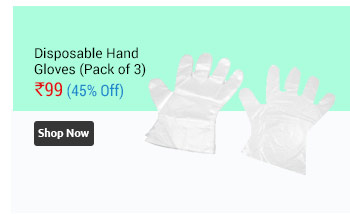 Disposable Plastic Hand Gloves (90 In Each) (Pack Of 3 )  