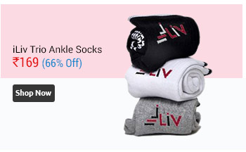 iLiv Trio Premium Cotton Ankle Socks  