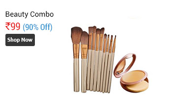 Imported Make-up Brush- Set Of 5 With Free Compact Powder  