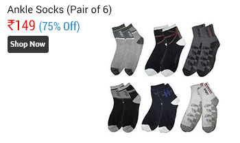 Set of 6 Pair - Ankle Socks Suitable for both Formal & Casual Wear  