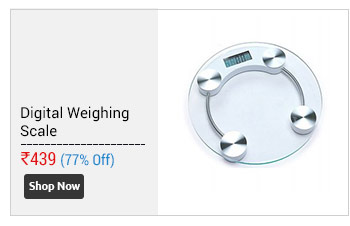 Digital Weighing Scale 150 Kg Round Transparent Glass  