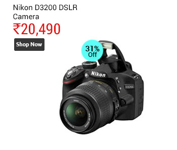 Nikon D3200 DSLR Camera with AF-S 18-55mm VR II Lens Kit  