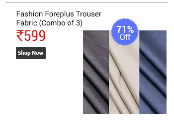 Fashion Foreplus Combo of 3 Trouser Fabric1574  