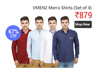 VMENZ Set Of 4 Designer Shirts  