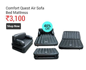 Comfort Quest 5 in 1 Portable Inflatable Double Air Sofa Bed Mattress with Pump  