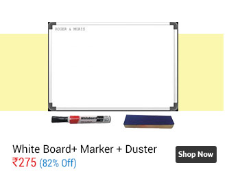 Combo Deal (White Board 2'x1.5'+ Pik Marker + Duster) by Roger & Moris  