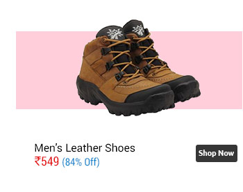 Men's Tan Adventure Casual Leather Shoes  