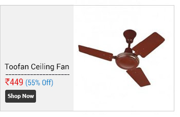 Toofan 600mm Ceiling Fan 24 Inches (Brown)                      