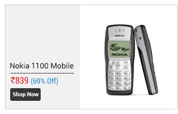 Nokia 1100 - (3 Months seller warranty)                      