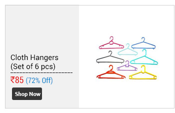 Cloth Hangers (Set of 6 pcs) MDC  