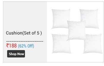 Sai Arpan's Set of 5 Cushion Fillers  