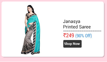 Janasya Multicolor Bhagalpuri Silk Printed Saree  