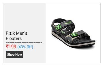 FIZIK Men's Black-Green Brick Floater Sandals  