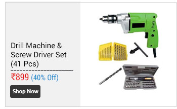 SK 10 MM Simple Drill Machine with 41 Pcs Screw Driver Set  