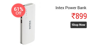 Intex 11000 mAh Power bank IT-PB11K (white) - 1 Year Warranty  
