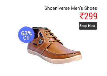 Shoeniverse Mens Leather Brown Casual Shoes  