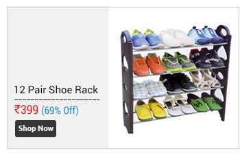 12 pair Stackable Shoe Rack                      