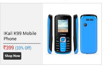 IKall K99 Multimedia Mobile with Manufacturer Warranty (Black-blue)  