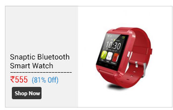 Snaptic U8 Bluetooth Smart Watch for Smart Phones- Assorted Colors  