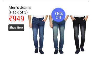 Men Jeans Pant Pack of 3  