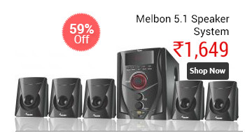 Melbon 5.1 Speaker System (MB-5100) - With FM, USB, AUX & Remote  