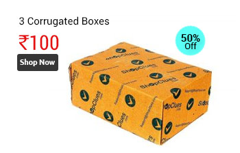 3 Ply Corrugated Boxes (SC04) Pack of 50 Size:5.5'x3.2'x7.5'  