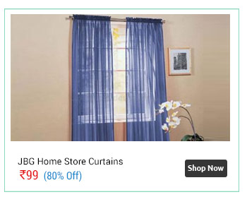 JBG Home Store Net Door Curtain - Blue  