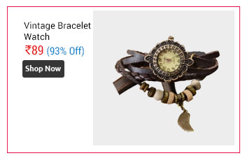 Vintage Bangle Bracelet cum Quartz Leather Watch Gift - Women (Single Piece) (Color may vary)  