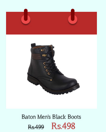 Baton Men's Black Boots