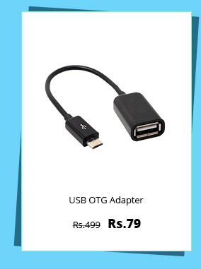  Micro USB OTG Cable Adapter for Mobiles,Tablets - Black 