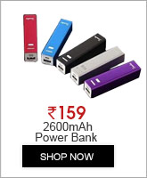 2600mAh Power Bank with 1 Adapters