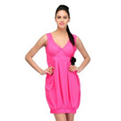 Sukuma Pink Princess Style Knee Length Dress
