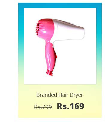  BRANDED HIGH QUALITY 1000 WATTS FOLDABLE HAIR DRYER WITH 2 SPEED OUTPUT 