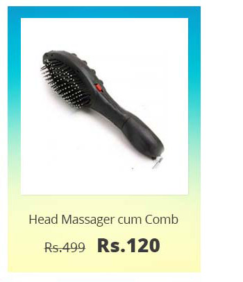  Pickadda Magnetic Vibra Plus-Head Massager Comb 