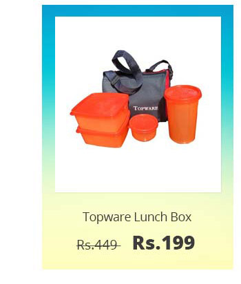  Lunch Box With 4 pcs. Food Grade Plastic Containers and Insulated Bag 