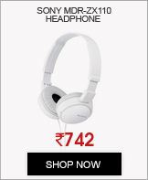 Sony MDR-ZX110 Headphone (White)