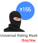 Universal Black Full Face Riding Mask